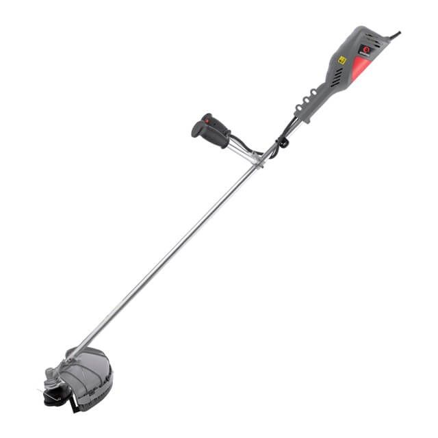 Триммер электрический, 1400 Вт, 230 В, ~50 Гц, 7500 об/мин, плавный пуск, диаметр вращения диска/лески 255/420 мм, катушка + 3-х зубчатый нож INTERTOOL DT-2248