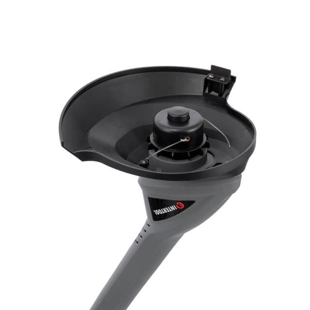 Триммер электрический, 350 Вт, 230 В, ~50 Гц, 10000 об/мин, диаметр вращения лески - 250 мм, регулировка длины штанги INTERTOOL DT-2253