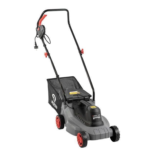 Газонокосилка электрическая 1.2 кВт, 230 В~50 Гц, 3300 об/мин, ширина захвата 320 мм, высота среза 27/45/52 мм, контейнер 30 литров INTERTOOL DT-2260