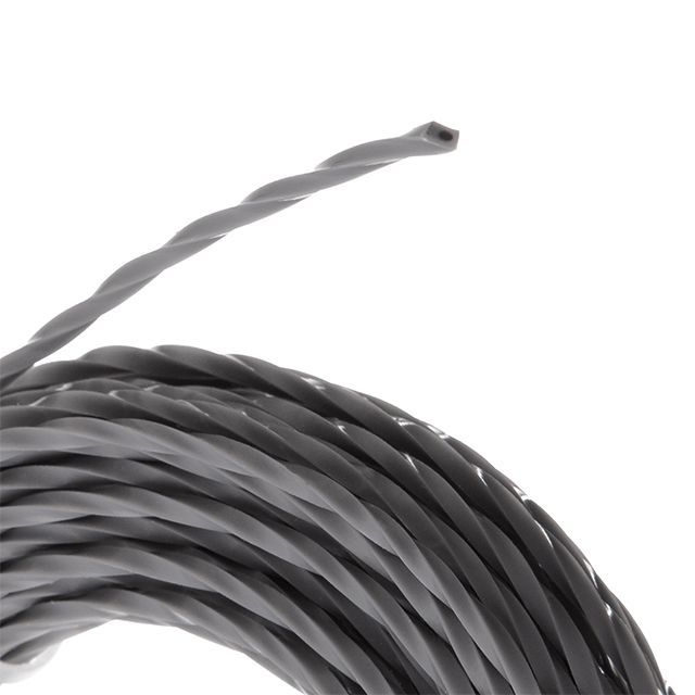 Леска для триммера "квадрат" крученая армированная, 2,0 мм*15 м INTERTOOL DT-2327