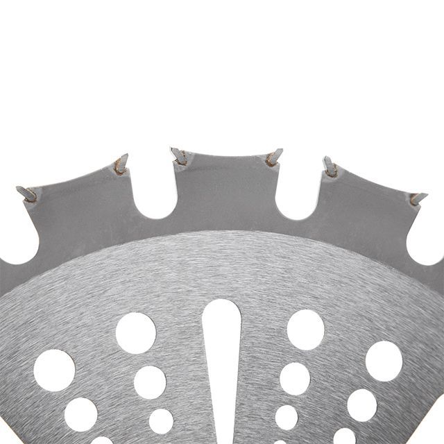 Нож для мотокосы/триммера с твердосплавными напайками ø255 мм, 40T, двусторонний INTERTOOL DT-2351