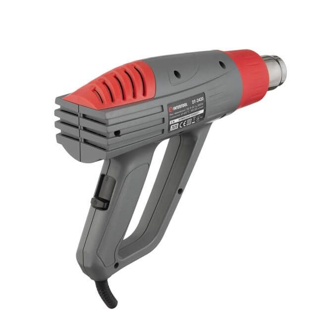 Фен технический 2000 Вт, 60-600°C, 300-500 л/мин, 3 режима INTERTOOL DT-2420