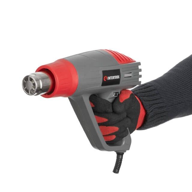 Фен технический 2000 Вт, 60-600°C, 300-500 л/мин, 3 режима INTERTOOL DT-2420
