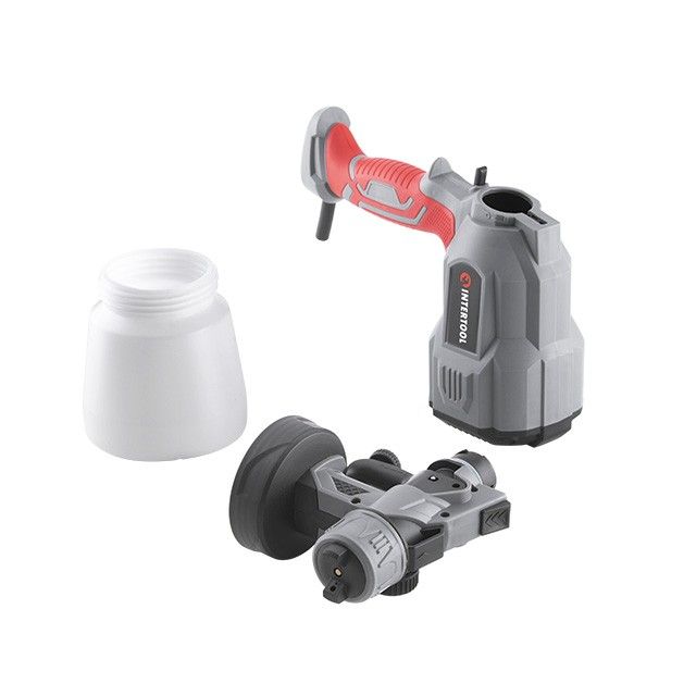 Краскопульт электрический HVLP 550 Вт, форсунка 1,8 мм, бачок 800 мл, 400 мл/мин INTERTOOL DT-5055