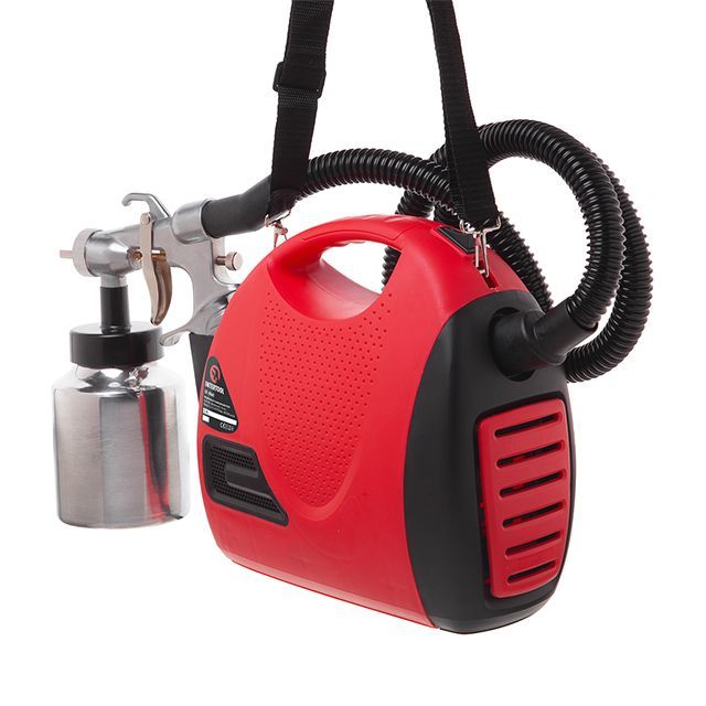 Краскопульт электрический HVLP 600 Вт, форсунка 1.8 мм, бачок 1 л, 0.14-0.70 Бар, 450-550 мл/мин INTERTOOL DT-5060