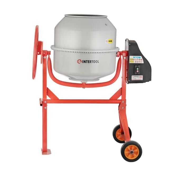 Бетоносмеситель 650 Вт, 160 л, 24-29 об/мин INTERTOOL DT-9160