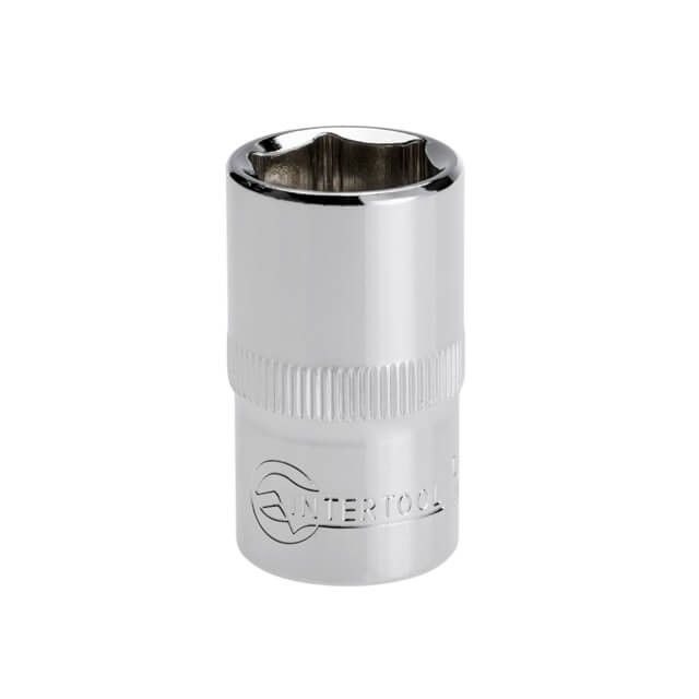 Головка шестигранная 1/2", 16×38 мм, Cr-V, STORM INTERTOOL ET-0016