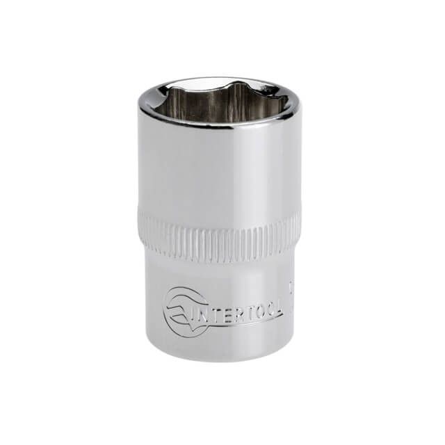 Головка шестигранная 1/2", 18×38 мм, Cr-V, STORM INTERTOOL ET-0018