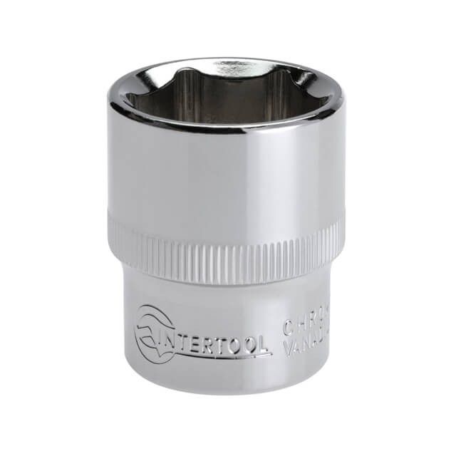 Головка шестигранная 1/2", 24×38 мм, Cr-V, STORM INTERTOOL ET-0024