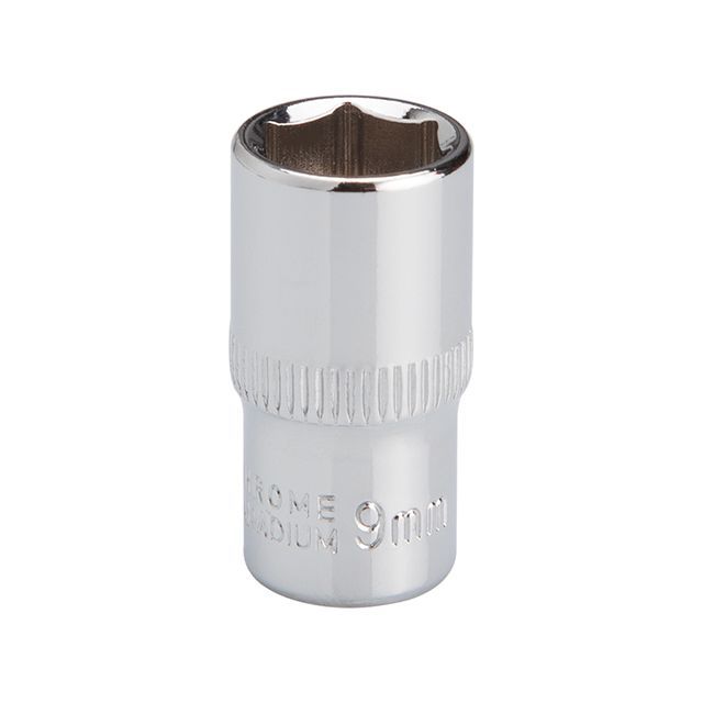 Головка шестигранная STORM 1/4", 9 мм, Cr-V INTERTOOL ET-0439