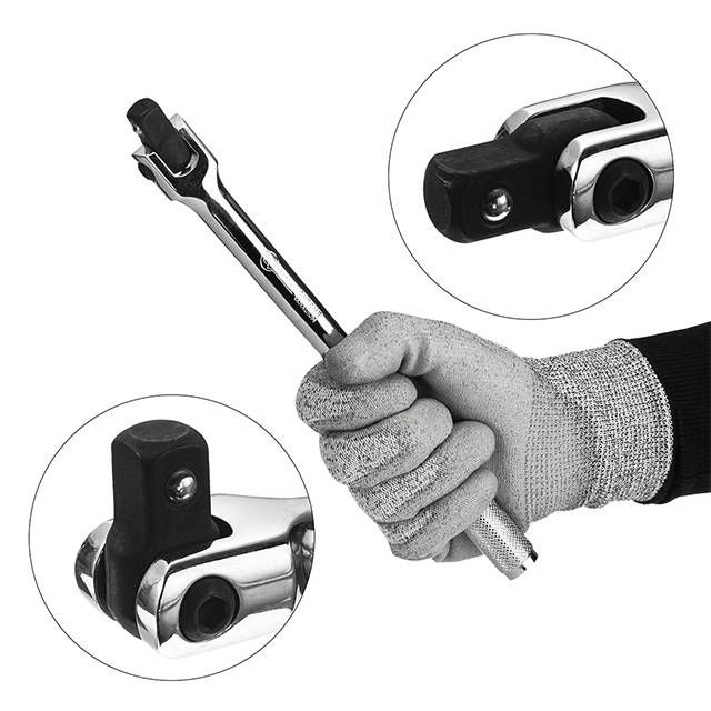 Вороток с шарниром STORM, 1/2", 270 мм, Cr-V INTERTOOL ET-1032