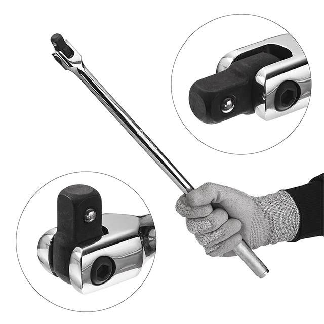 Вороток с шарниром STORM, 1/2", 450 мм, Cr-V INTERTOOL ET-1034