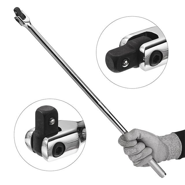 Вороток с шарниром STORM 1/2", 600 мм, Cr-V INTERTOOL ET-1035