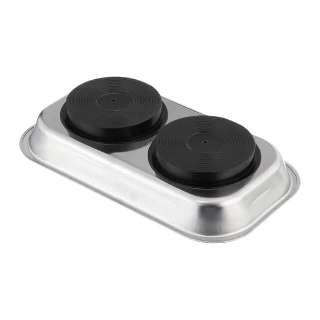 Тарелка магнитная двойная 136×237×28 мм INTERTOOL ET-1053