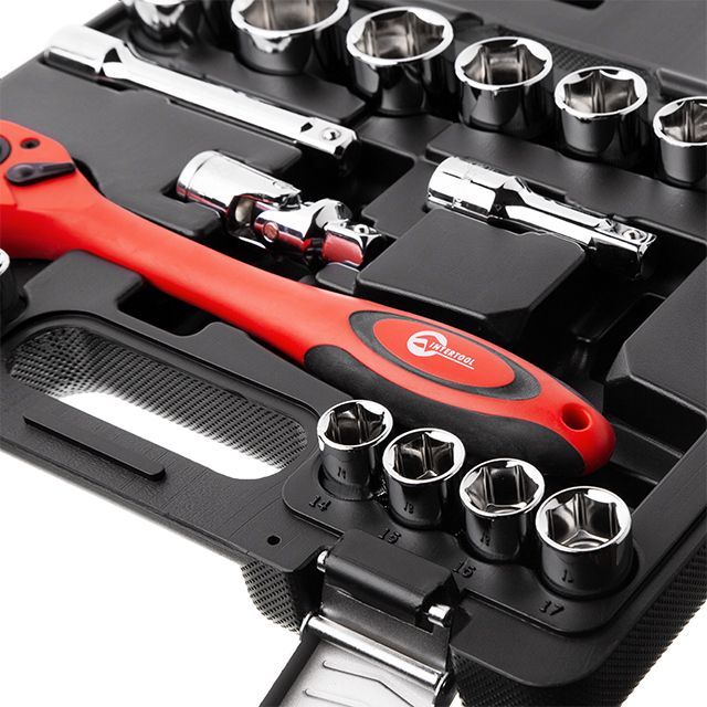 Набор инструментов профессиональный 21ед., 1/2", Cr-V INTERTOOL ET-6021