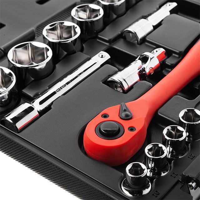 Набор инструментов профессиональный 21ед., 1/2", Cr-V INTERTOOL ET-6021