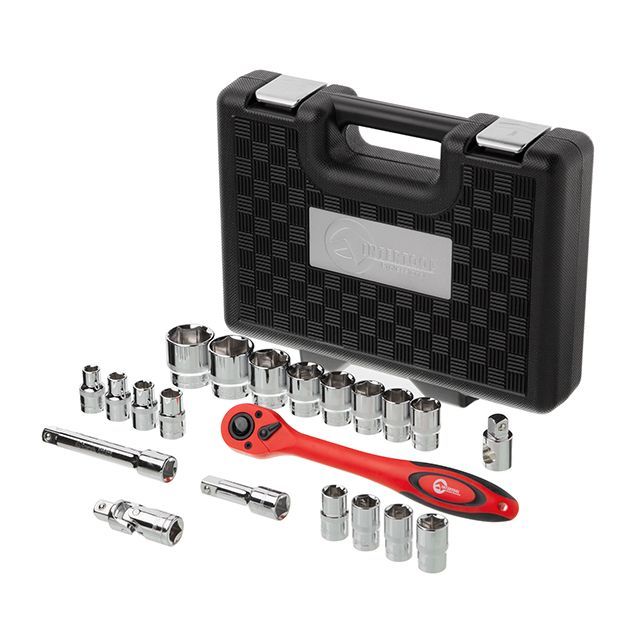 Набор инструментов профессиональный 21ед., 1/2", Cr-V INTERTOOL ET-6021