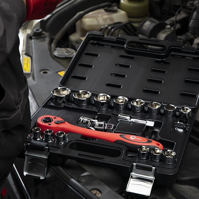 Набор инструментов профессиональный 21ед., 1/2", Cr-V INTERTOOL ET-6021