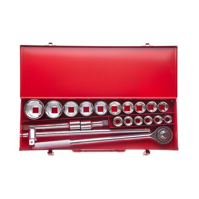 Набор инструмента 3/4", 20 ед (гол. 19-50 мм) металлический кейс INTERTOOL ET-6024