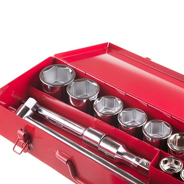 Набор инструмента 3/4", 20 ед (гол. 19-50 мм) металлический кейс INTERTOOL ET-6024