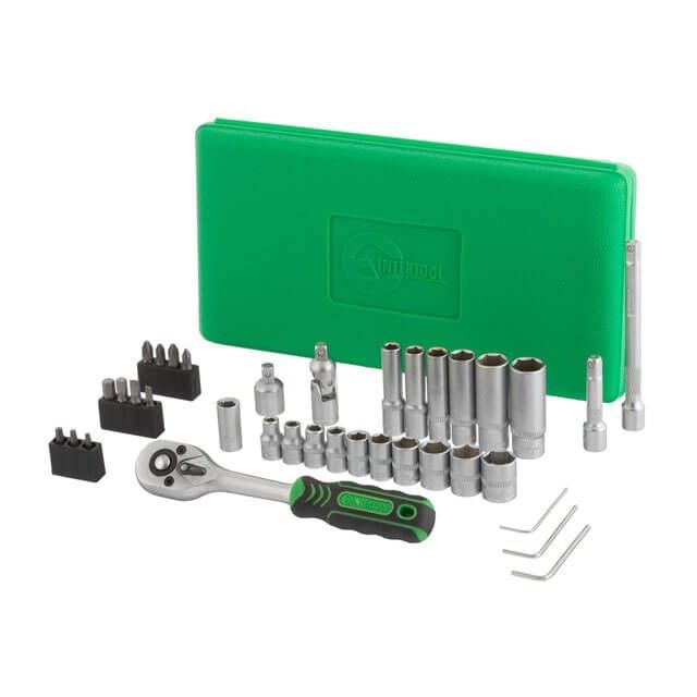 Набор инструментов 36 ед., 1/4" INTERTOOL ET-6036SP