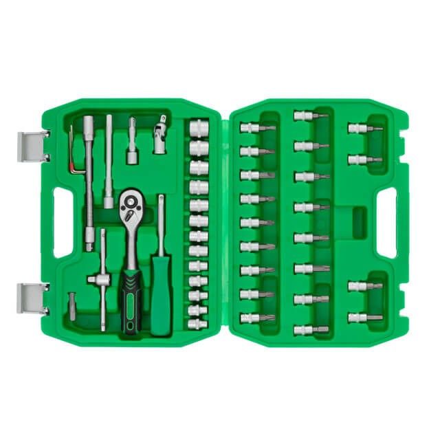 Набор инструментов 46 ед., 1/4" INTERTOOL ET-6046SP