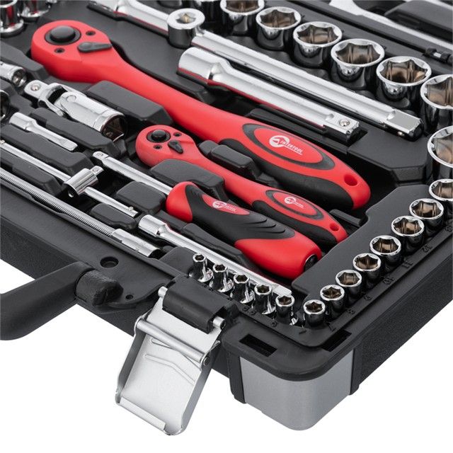 Профессиональный набор инструментов 1/4" & 1/2", 61 ед. INTERTOOL ET-6061