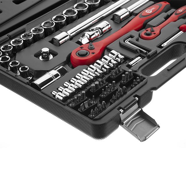 Профессиональный набор инструмента, 1/2" & 1/4", 72 ед. CrV INTERTOOL ET-6072