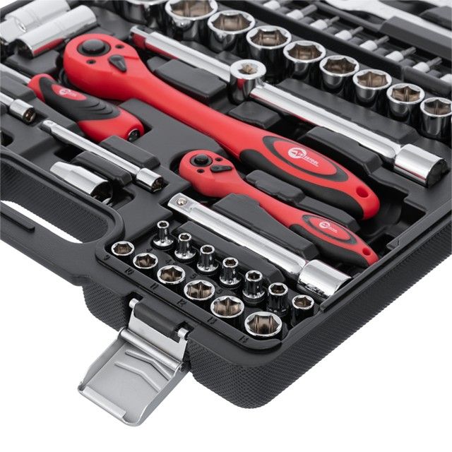 Профессиональный набор инструментов 1/2" & 1/4", 82 ед. INTERTOOL ET-6082