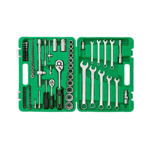 Набор инструментов 1/2" & 1/4"; 82 ед. INTERTOOL ET-6082SP