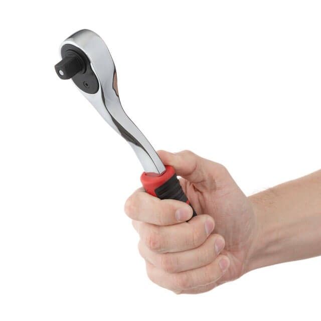 Набор головок STORM 1/2", 10-24 мм, удлинитель, рукоятка с храповым механизмом, 12 ед., Cr-V INTERTOOL ET-8014