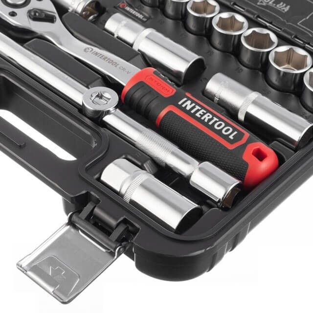 Набор инструментов 20 ед. STORM, 1/2", Сr-V INTERTOOL ET-8020