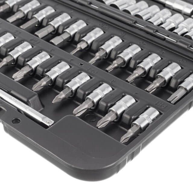 Набор инструментов 46 ед., STORM, 1/4", Сr-V INTERTOOL ET-8046