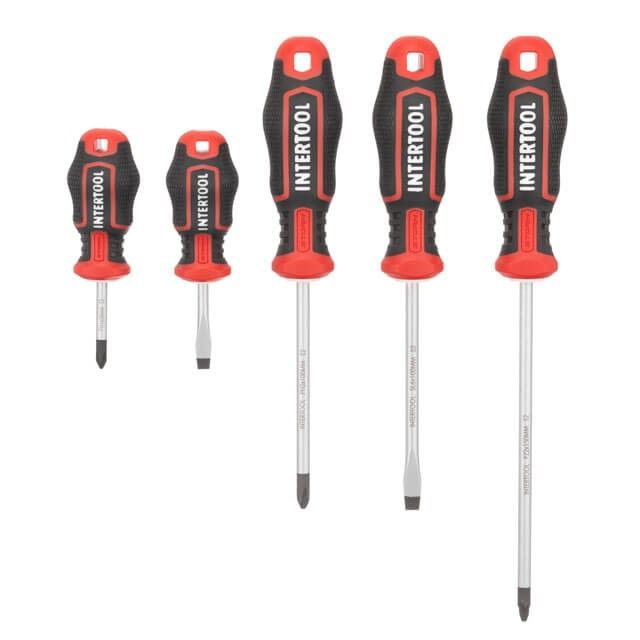 Набор инструментов 1/2" & 1/4", 56 ед., Cr-V STORM INTERTOOL ET-8056