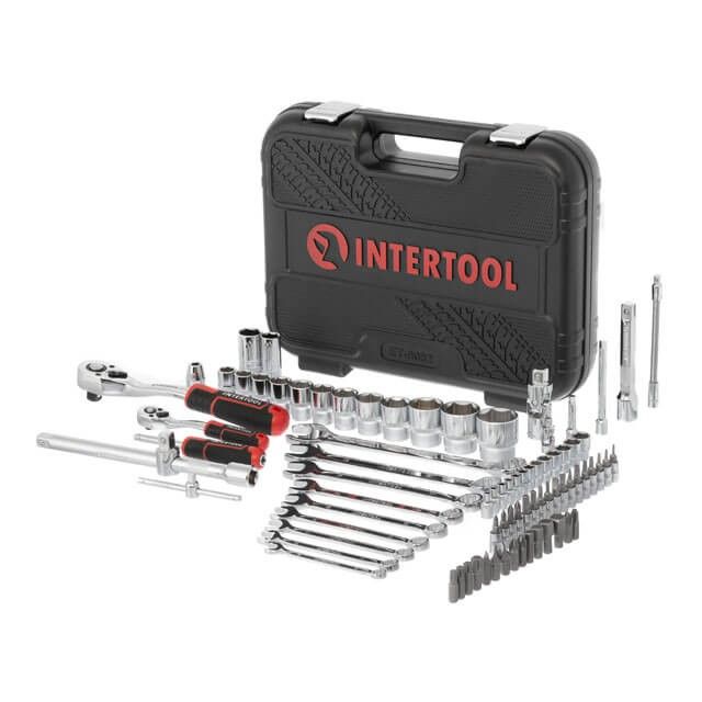 Набор инструментов 1/2" & 1/4", 82 ед., Cr-V STORM INTERTOOL ET-8082