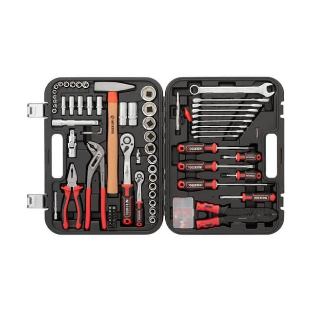 Набор инструментов 1/2" & 1/4", 100 ед., Cr-V STORM INTERTOOL ET-8100