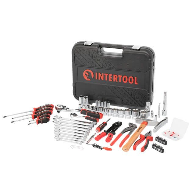 Набір інструментів 1/2" & 1/4", 100 од., Cr-V STORM INTERTOOL ET-8100