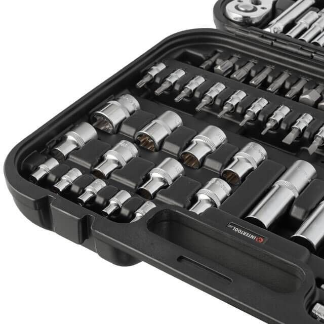 Набір інструментів 1/2" & 1/4" 111 од., Cr-V STORM INTERTOOL ET-8111