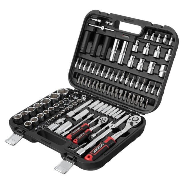 Набір інструментів 1/2" & 1/4" 111 од., Cr-V STORM INTERTOOL ET-8111
