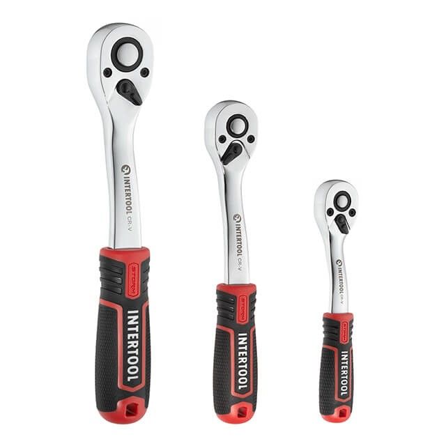 Набор инструментов 1/2" & 3/8" & 1/4", 126 ед., Cr-V STORM INTERTOOL ET-8126