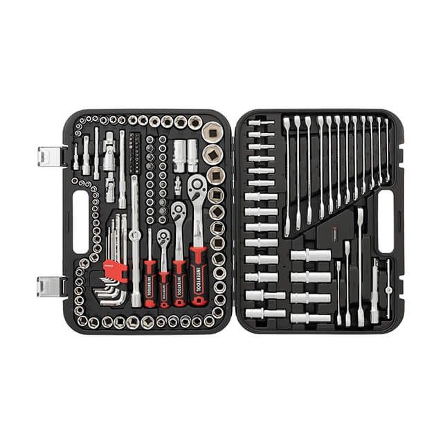 Набор инструментов 1/2" & 3/8" & 1/4", 156 ед., Cr-V STORM INTERTOOL ET-8156