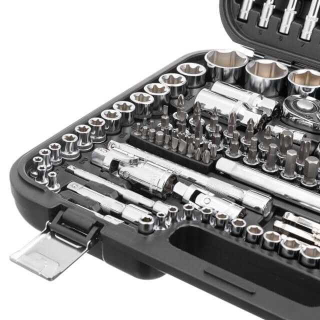 Набор инструментов 1/2" & 3/8" & 1/4", 156 ед., Cr-V STORM INTERTOOL ET-8156