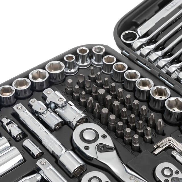 Набор инструментов 1/2" & 3/8" & 1/4", 219ед., Cr-V STORM INTERTOOL ET-8219