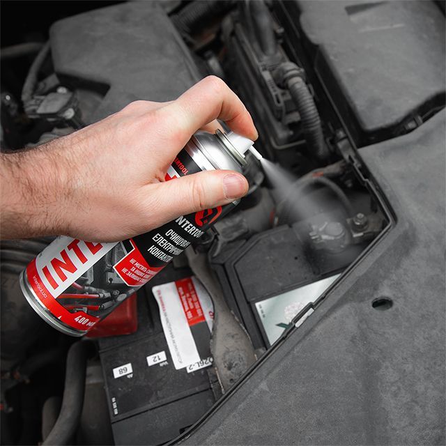 Очиститель электроконтактов, аэрозоль 400 мл INTERTOOL FS-0074