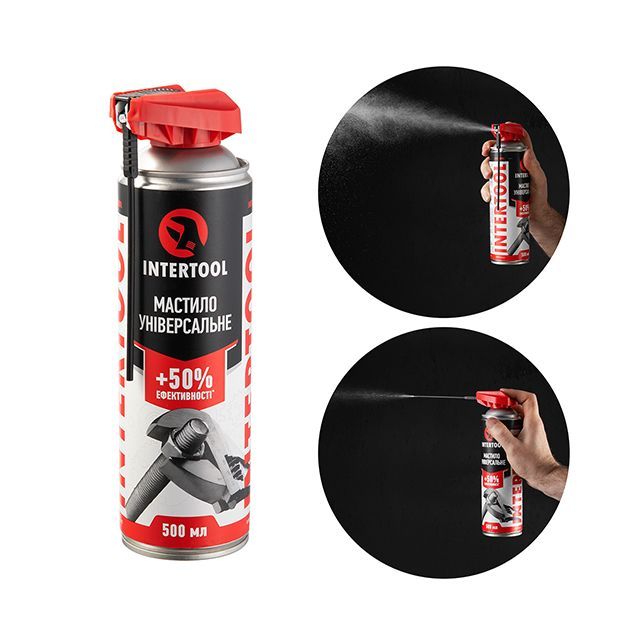 Cмазка универсальная Prof, аэрозоль 500 мл INTERTOOL FS-4000