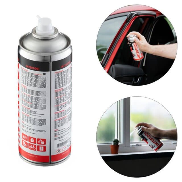 Cмазка "Силикон", аэрозоль 400 мл INTERTOOL FS-6040