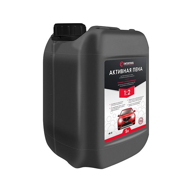 Пена активная 5 л, готовая к применению или 1:2, для бесконтактной мойки аппаратом высокого давления INTERTOOL FS-9005