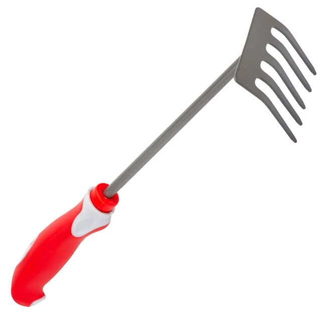 Грабли садовые 335*85 мм, с комбинированной рукояткой INTERTOOL FT-0032