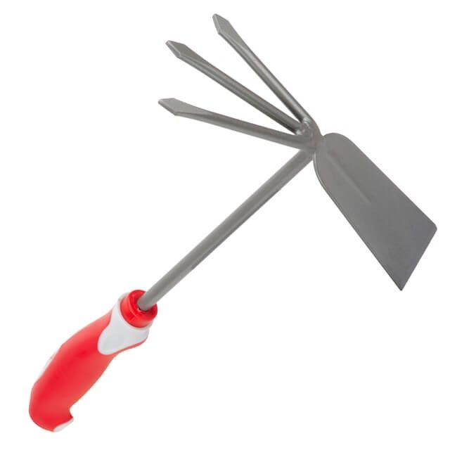 Сапка с мотыгой садовая 335*195 мм, с комбинированной рукояткой INTERTOOL FT-0033