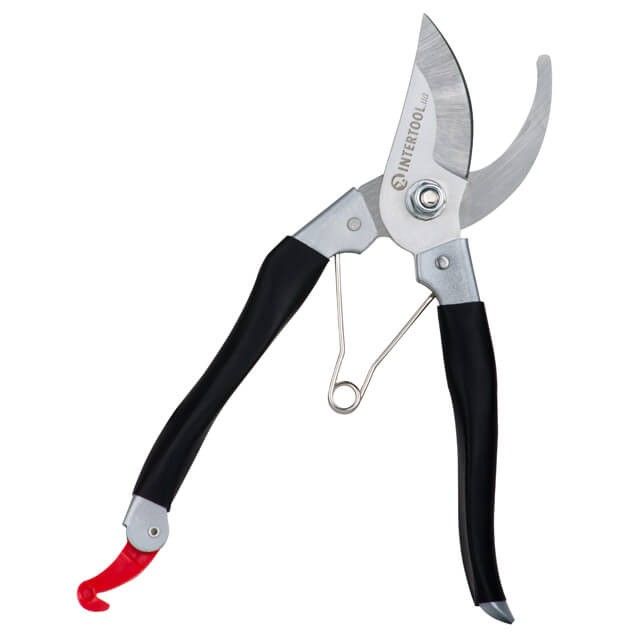 Секатор садовый, 200 мм, нержавеющая сталь INTERTOOL FT-1001